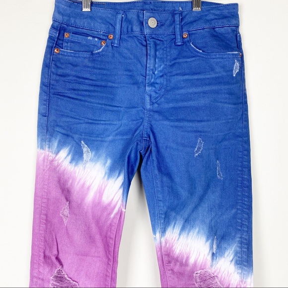 AMERICAN EAGLE NWOT Young Money Tie Dye Jeans - Picture 2 of 12